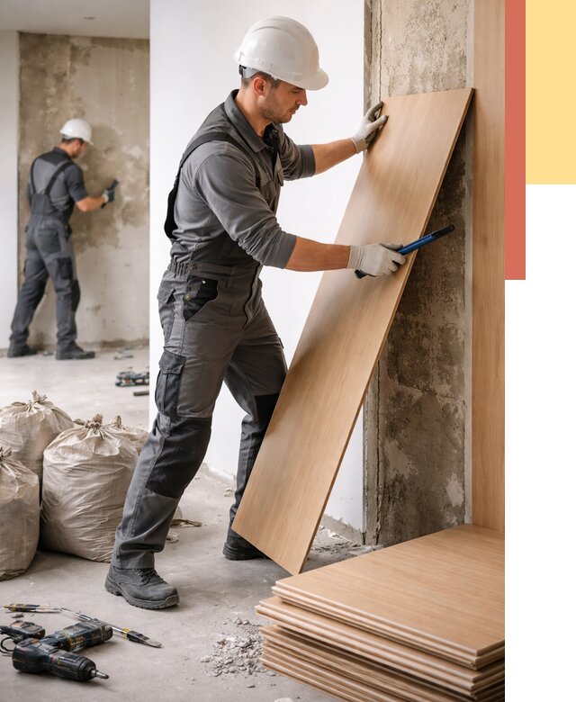 Демонтаж стеновых панелей в бору от 3637 руб. за м² быстро и недорого | ОТДЕЛОЧНИК-Бор