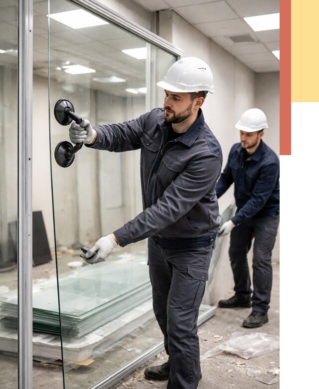 Демонтаж стеклянных перегородок в бору от 3325 руб. — быстро и недорого | ОТДЕЛОЧНИК-Бор