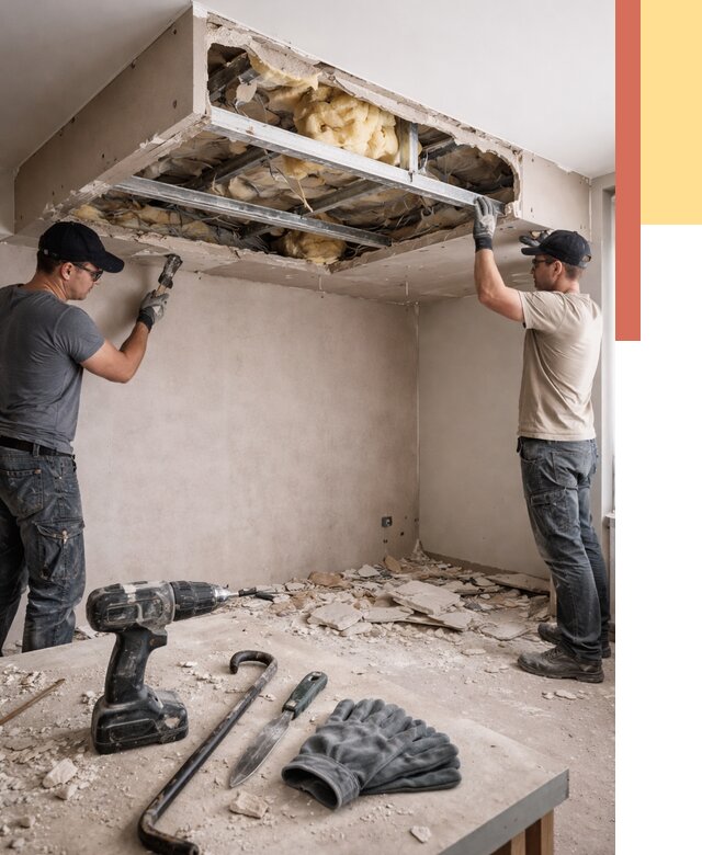 Демонтаж короба из гипсокартона в бору от 1579 руб. — быстро и недорого | ОТДЕЛОЧНИК-Бор