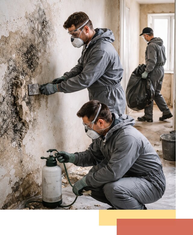 Удаление плесени со стен профессионально в бору