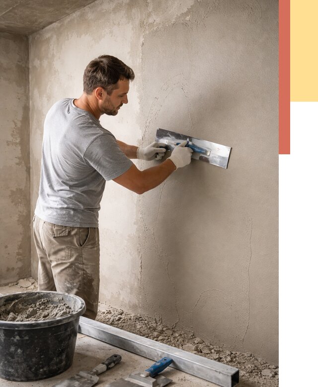 Штукатурка стен без маяков в бору от 7481 руб/м2 — услуги и цена | ОТДЕЛОЧНИК-Бор