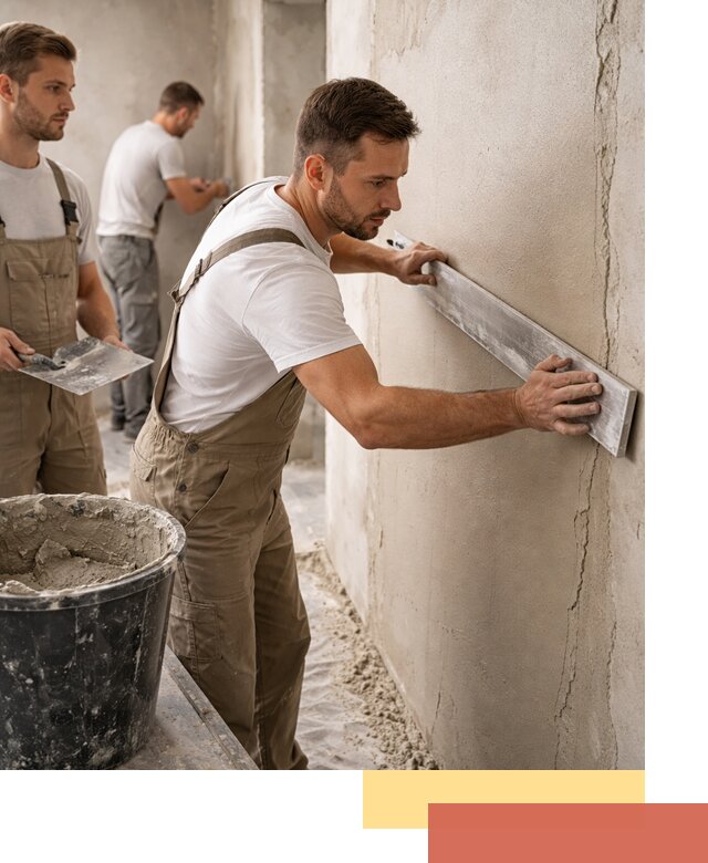 Штукатурка стен без маяков в бору быстро и качественно