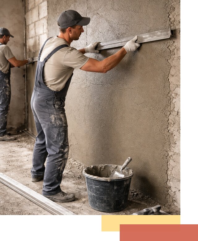 Штукатурка стен цементно-песчаная в бору профессионально