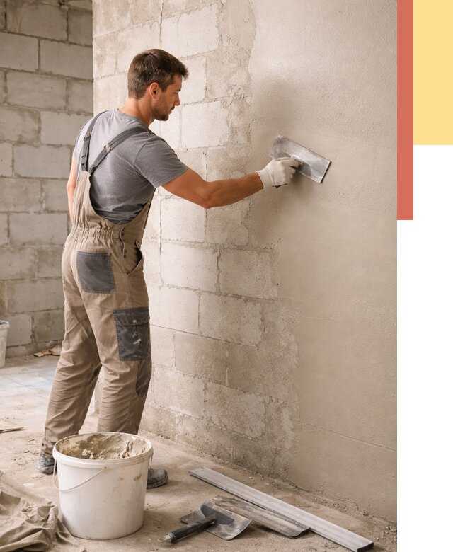 Штукатурка стен из газобетона в бору от 2182 руб./м2 — быстро и недорого | ОТДЕЛОЧНИК-Бор