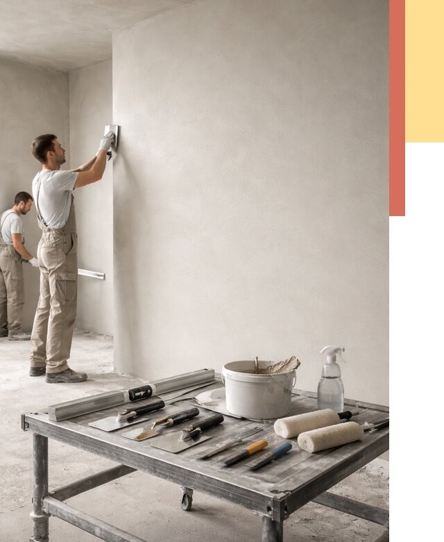 Штукатурка стен под покраску в бору от 4676 руб./м² — качественно и недорого | ОТДЕЛОЧНИК-Бор