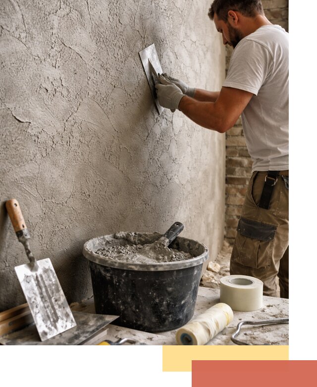 Декоративная штукатурка лофт в бору — отделка стен и потолков