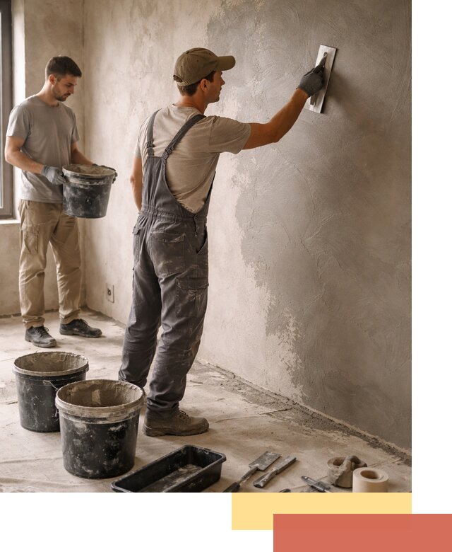 Нанесение микроцемента на стены в бору качественно и быстро