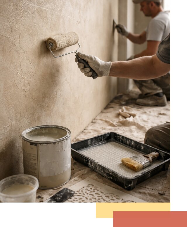 Лессирующая краска для декоративной отделки в бору