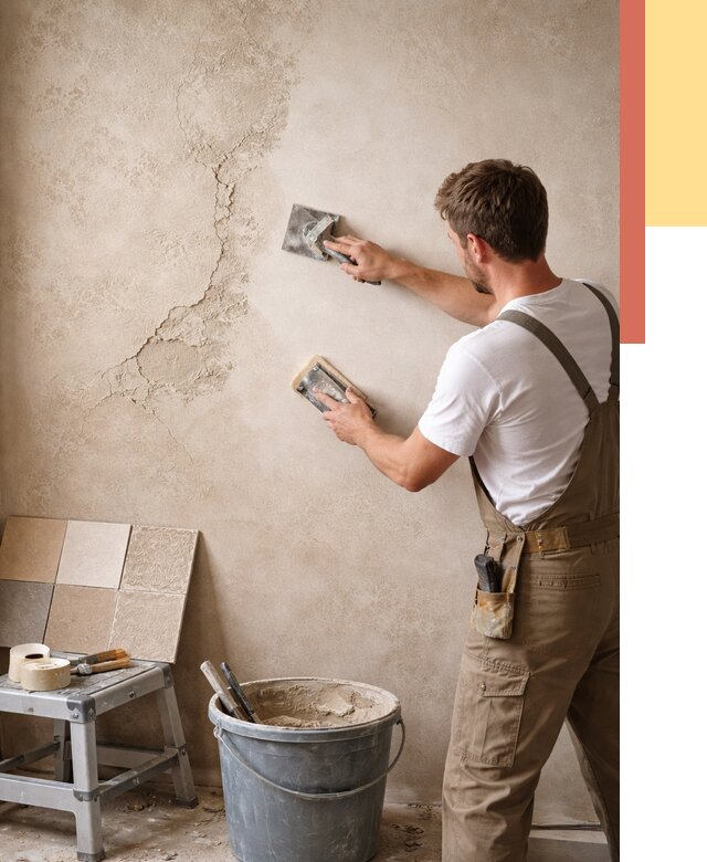 Ремонт декоративной штукатурки в бору от 4676 руб. под ключ | ОТДЕЛОЧНИК-Бор