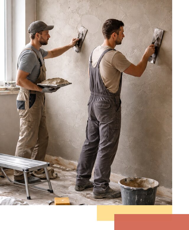 Ремонт декоративной штукатурки и восстановление фактуры в бору