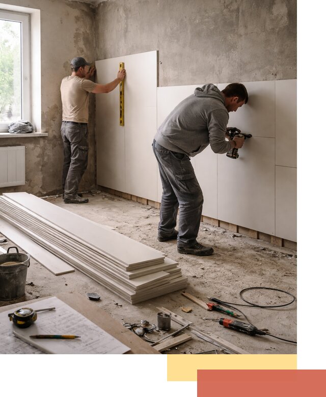 Монтаж ПВХ панелей на стены в бору качественно и быстро