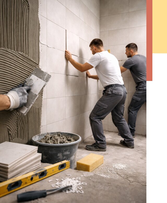 Укладка плитки на стены в бору от 883 руб. — качественно и недорого | ОТДЕЛОЧНИК-Бор