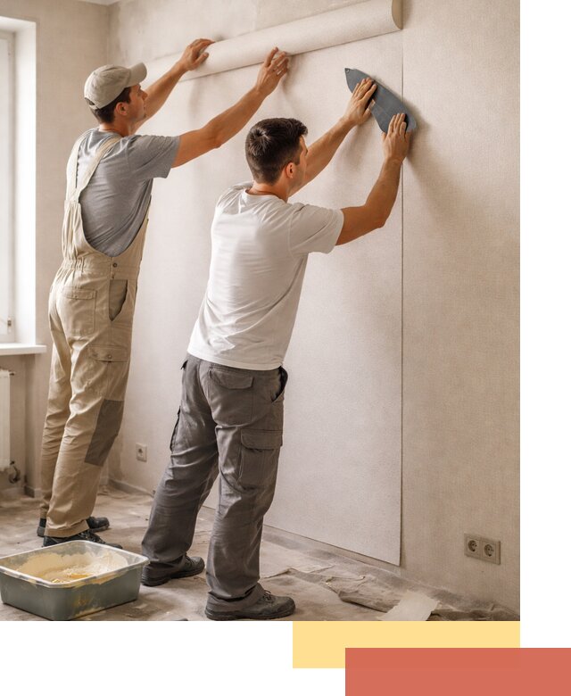 Поклейка виниловых обоев в бору профессионально и качественно