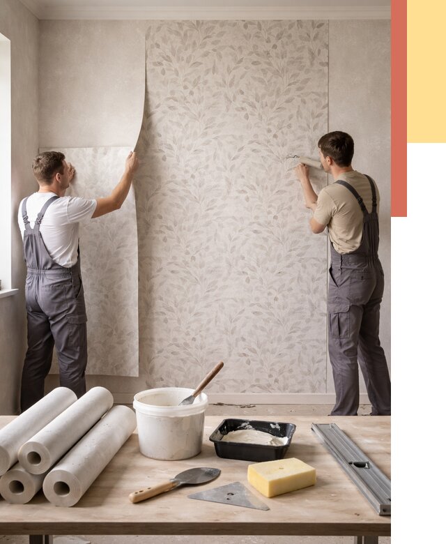 Поклейка обоев с подбором рисунка в бору от 3637 руб. | ОТДЕЛОЧНИК-Бор - быстро и недорого