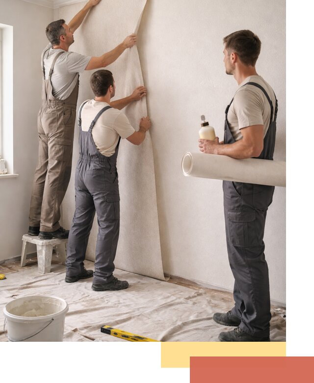 Оклейка стен обоями в бору — качественно и профессионально