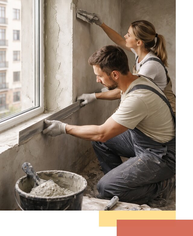 Штукатурка откосов дверей и окон профессионально в бору