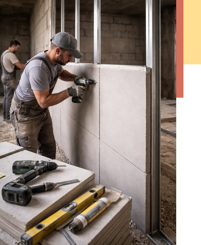 Кладка влагостойких перегородок ПГП в бору от 1247 руб. под ключ | ОТДЕЛОЧНИК-Бор