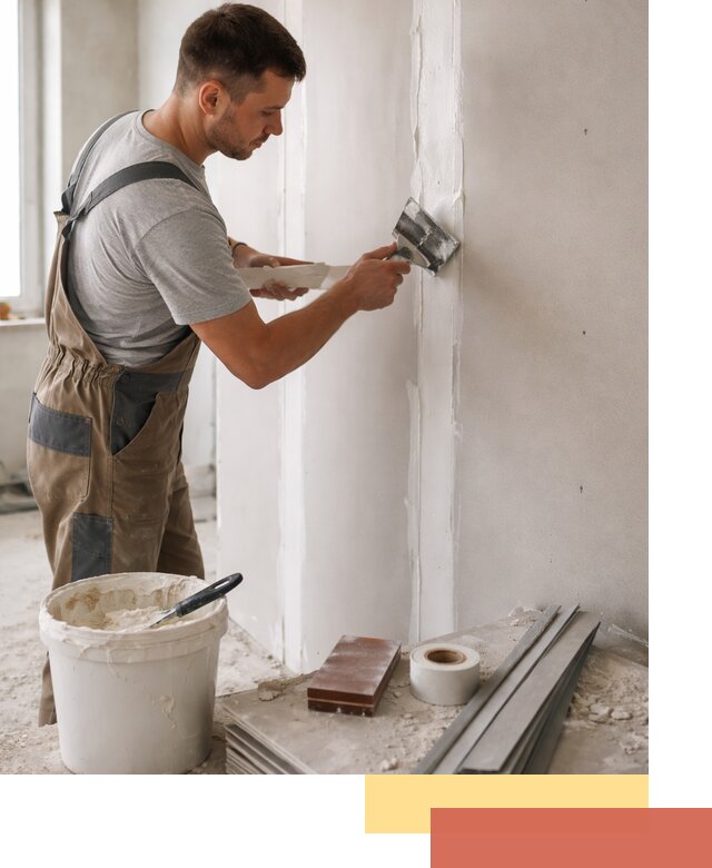 Шпаклевка перегородок из гипсокартона в бору качественно и быстро