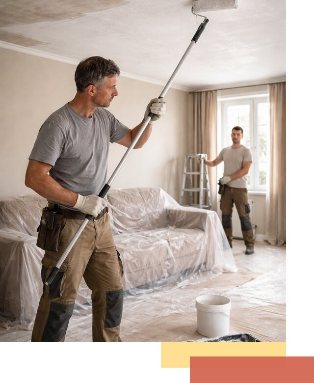 Грунтовка потолка в бору — подготовка под покраску и отделку