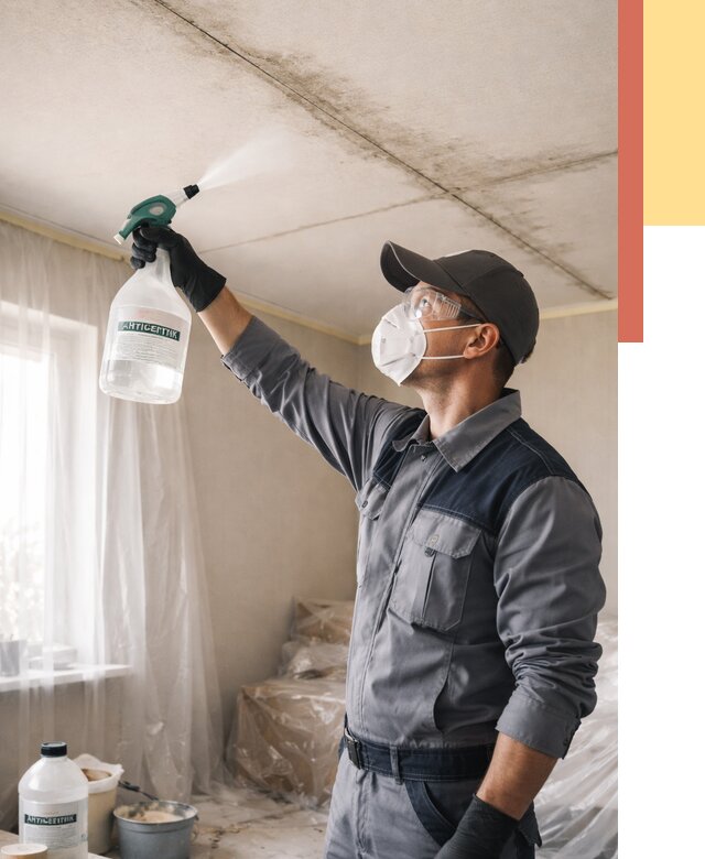 Антисептическая обработка потолка в бору от 2598 руб. | ОТДЕЛОЧНИК-Бор