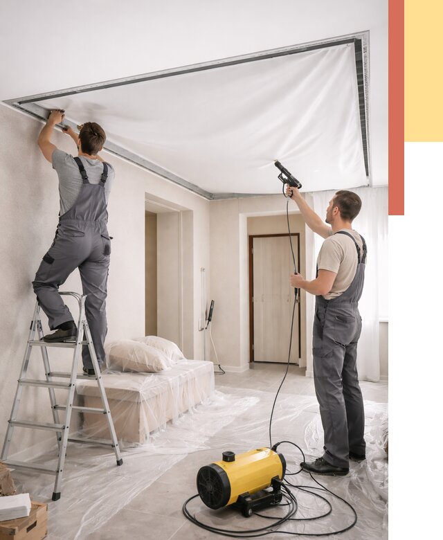 Монтаж натяжного потолка в прихожей в бору от 2753 руб. под ключ | ОТДЕЛОЧНИК-Бор