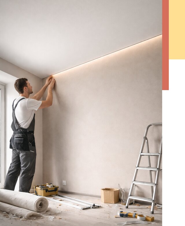 Теневые натяжные потолки в бору от 8520 руб. под ключ | ОТДЕЛОЧНИК-Бор