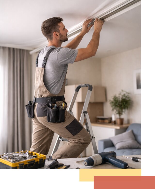 Ремонт натяжных потолков в бору — качественно и оперативно