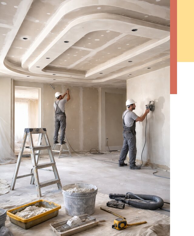 Многоуровневый потолок из гипсокартона в бору от 779 руб. под ключ | ОТДЕЛОЧНИК-Бор