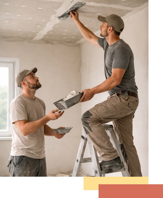 Шпаклевка потолка из гипсокартона в бору качественно и быстро