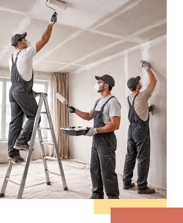 Покраска потолка из гипсокартона в бору качественно и недорого