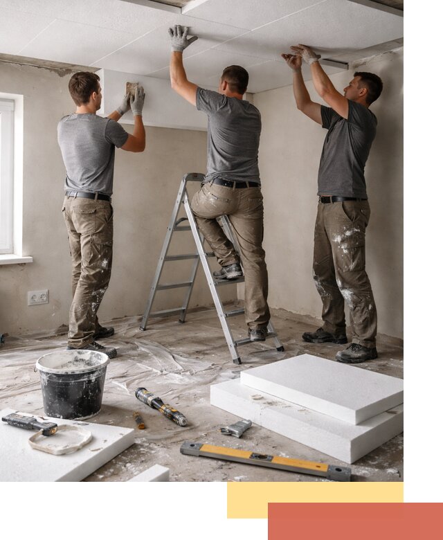 Утепление потолка пенопластом в бору быстро и качественно